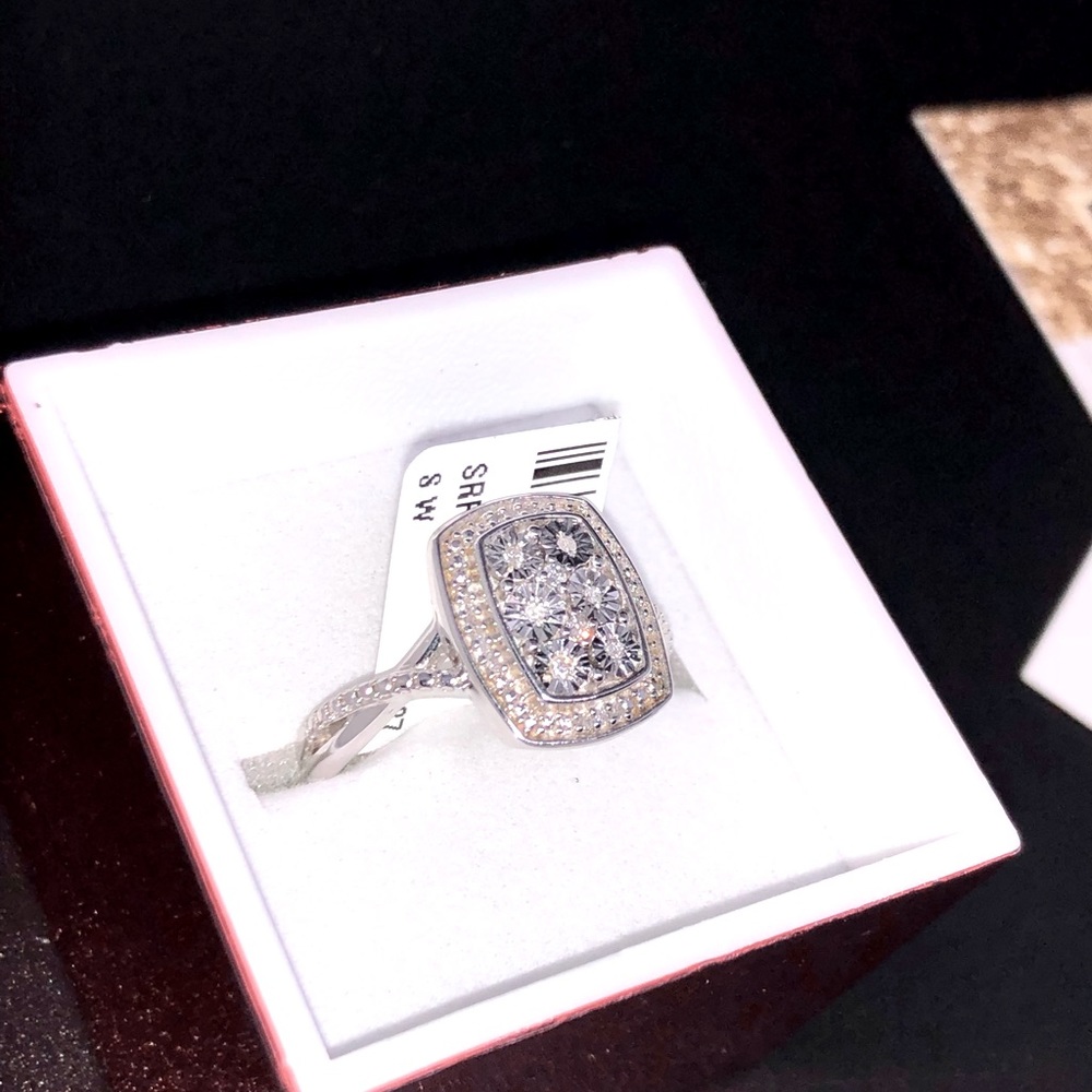 Real Diamond engagement promise bridal ring SALE!